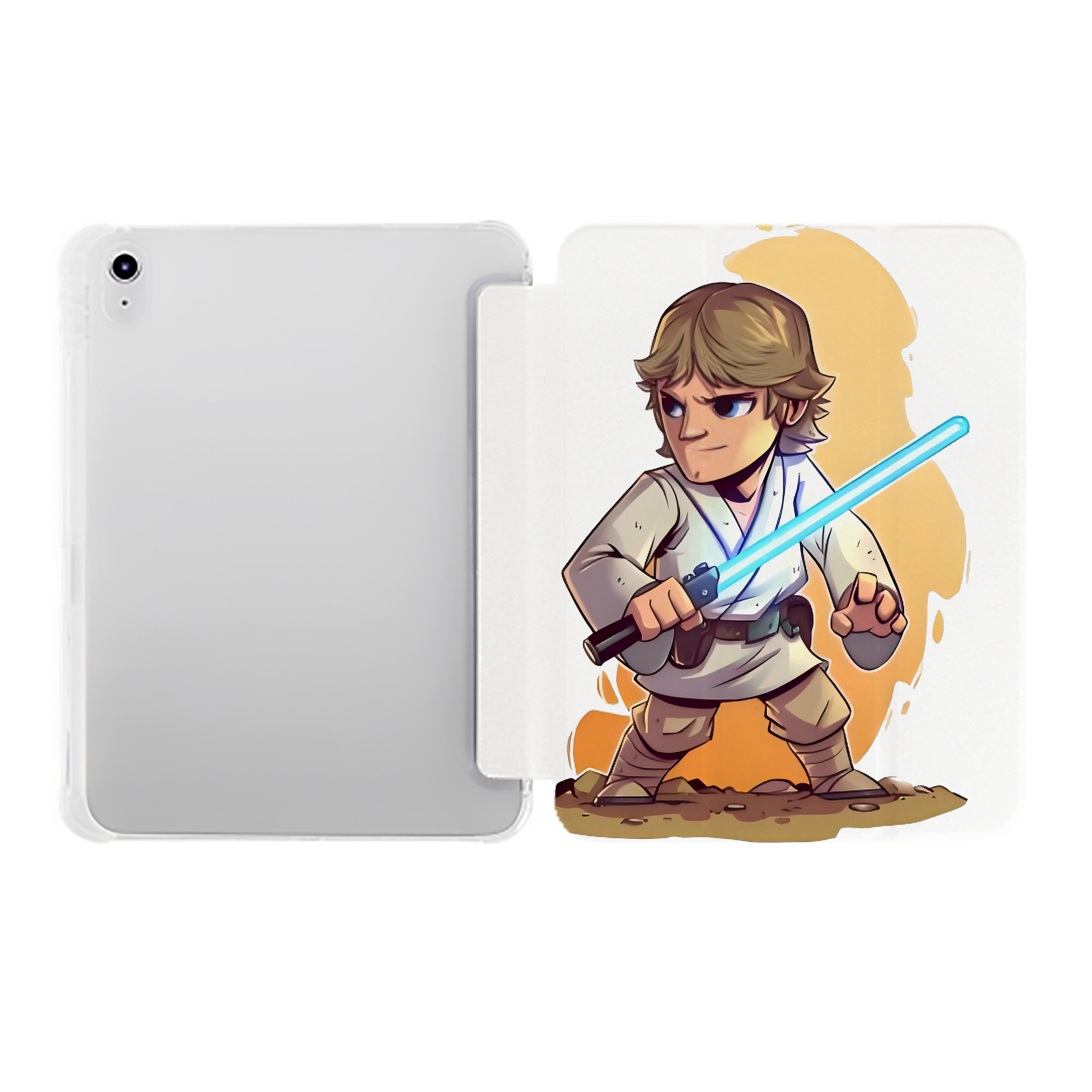（画像用） スター・ウォーズ Star Wars IPad ケース ペン収納付き 三つ折りスタンド PUレザー×シリコン 対応機種9.5/10.5/10.9インチ